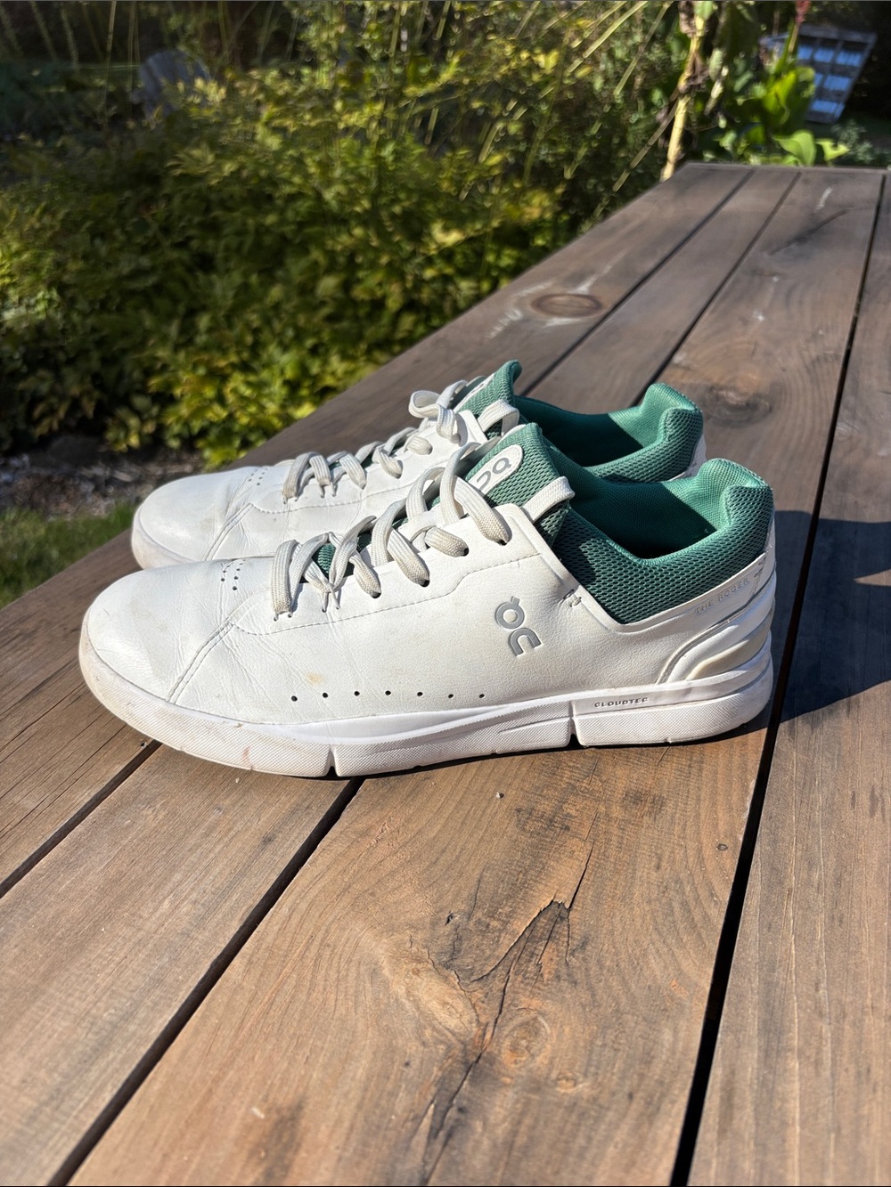 On men’s tennis shoes “The Roger Advantage”